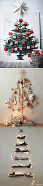 【#美物#】圣诞节你想要什么样的圣诞树?挂满小礼物的圣诞树板,白色猫头鹰群立的木质圣诞树,还是粘于壁板上的圣诞树阶……现在开始好好想想吧~~simplifiedbee.com