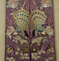 Antique Chinese embroidered purple silk sash : Lot 1431