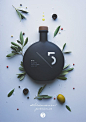 Five Olive Oil #packaging design by Pierrick Allan (projet étudiant pour l'école CREA Geneva)