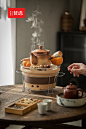 【中国白·哲选】欢聚围炉煮茶套装工业/产品设计
