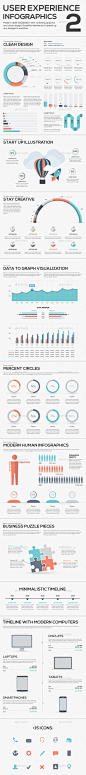 Data Analytics Vector Infographics with Clean Tren - Infographics 