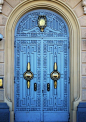 Blue door - Alexandria, Egypt