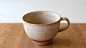 日本信楽 新茶器 陶制CYA-WAN茶碗 茶杯系列 带柄手款