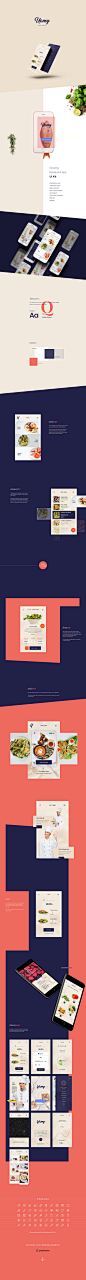 Yamy - Restaurant Ui App : Professional restaurant ui kit in photoshop .psd format which you can download and customize for your app design and website design projects.