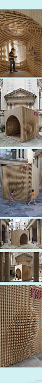 魅力木结构：导示亭，设立于建筑展入口处，法国。设计AV