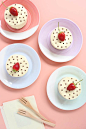 polka dot mini cheesecakes: