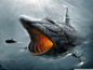 General 1600x1200 digital art submarine sea