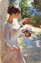 俄罗斯画家Vladimir Volegov 笔下的美女 -