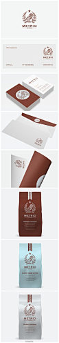 METRIO咖啡精彩标志与包装设计