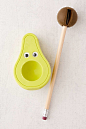 Slide View: 3: NPW Avocado Eraser + Sharpener Set