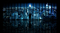 General 3840x2160 night Gotham City window panels silhouette cityscape reflection