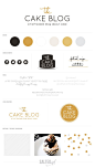 New Brand Launch: The Cake Blog | by Salted Ink | www.saltedink.com #branding #brand #logo: 