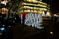 Kocham Warszawę I public sign installation : KOCHAM WARSZAWĘPUBLIC INSTALLATION AT THE EUROPEAN SQUARE IN THE WARSAW SPIRE COMPLEX_Kocham Warszawę ( I love Warsaw) is an installation of Warsaw Spires motto.A two meter tall writing made of perforated steel