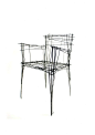 Drawing series chair 1 | South Korean designer Jinil Park has created a range of furniture from intersecting wires that has the appearance of a two-dimensional sketch. (via dezeen.com)