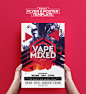 Electro Vape Mixed - Flyer Template on Behance