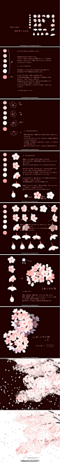 素材教程』日本——画师笹谷的插画花卉绘画教程