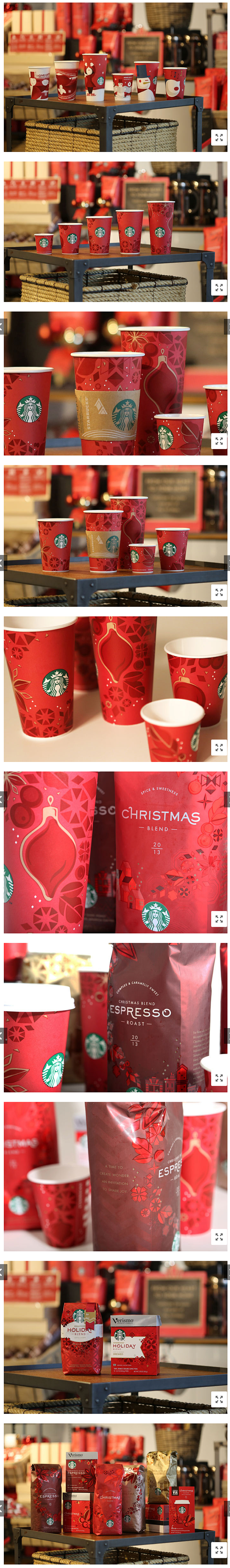 2013年圣诞节Starbucks推出的...
