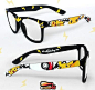 Pikachu Pokemon glasses by Ketchupize. Ooooh, I wish they had these available for prescription eyewear! :)【现有镜架的喷涂艺术】