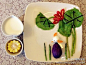 章鱼的早餐。青菜鸡蛋饼+烤紫薯+鹌鹑蛋+芦笋玉米+牛奶。
