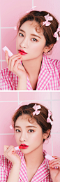 LOVE 3CE GLOSSY LIP STICK #CALLING ENAMEL : 얼굴에 핑크조명을 딸깍-! 켜보세요.  #깨발랄 브라이트 핑크