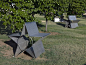 2009 "Star Field" stainless steel benches at the Federal Building, Oklahoma City, Oklahoma