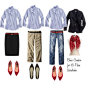 10 - Piece Wardrobe - Blue Shirt