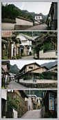 日式老式街景背景图