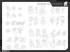 元素动力CG采集到元素动力 学员作品 线稿