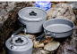 (9.5) Kit Pots + Teapot Camping Aluminum Food – The Mad Hiker Shop