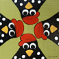 " Bug " Whimsical Chickens Painting by Annie Lane