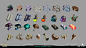 Crafting Material icons I designed and rendered. Used in the inventory