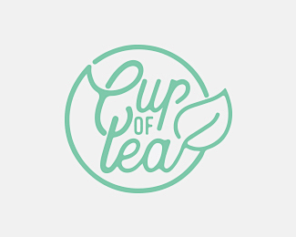 CupOfTea茶店 茶店logo 饮品...
