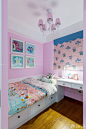 时尚家装女孩卧室装修效果图#粉色墙面#