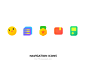 Nacigation Icons sketch ai icon color shape ui