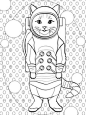 太空猫图片-太空猫素材-太空猫插画-摄图新视界