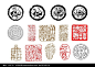 中国荆楚文化龙纹和古代印章AI免费下载_吉祥图文素材