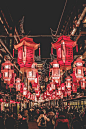 chinese new year decorations in yu Garden. loved the colors of this city. (shanghai) #travelcolorfully: 