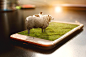 PS-立体感手机桌面草原牧羊
