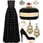 A fashion look from September 2014 featuring Alice + Olivia gowns, Charlotte Olympia pumps and R.J. Graziano earrings. Browse and shop related looks.