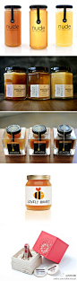 视觉中国：蜂蜜的包装外形大多相似，各种品牌的变化大多都是在标签上有所区分，也都是从logo上延伸出来。而这次收集的蜂蜜包装中，“Madhukura Premium”格外引人注意，打破了蜂蜜“黄黑配”的传统，采用粉红色的破格设计，让甜味看得见。 http://t.cn/StlZun