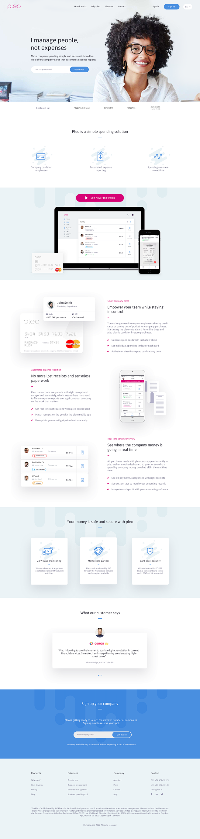 Pleo.io website by P...