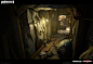 Wolfenstein 2: Conspiracy Room, Dan Mihaila : This is one of my dearest pieces, that I had the chance to work on during the production of Wolf 2. 
I was responsible for blocking out the space prior to the mocap shoot, based on concept, then took it into a