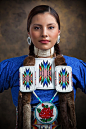 Woman from Sho-Ban, Fort Hall Indian Reservation, Idaho, USA