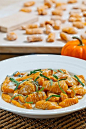 Pumpkin Gnocchi in a Creamy Gorgonzola Sauce