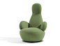 Swivel armchair with armrests OPPO | Armchair with armrests - Blå Station