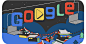 Google : Doodle スノーゲーム！（8 日目） ❄️ #GoogleDoodle