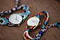 The Jane Watch - Time to Make a Difference : The Jane is interchangeable, with cotton-braided straps reminiscent of a friendship bracelet. A portion of each sale is donated to one of our charity partners.