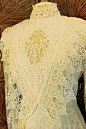 Vintage wedding Dress // Peek-A-Boo Victorian Dress