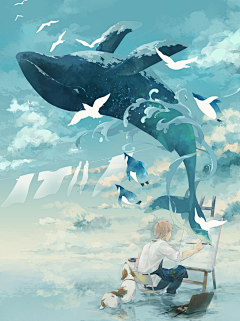 johnalice采集到WHALE&SEA-GULL