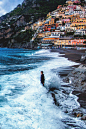 Man Against the Sea by Michael Matti<br/>Location: Positano, Italy